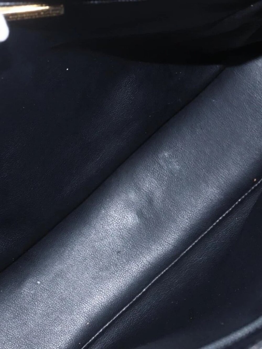 Christian Dior Hand Bag Leather Black Gold - Picture 13 of 16